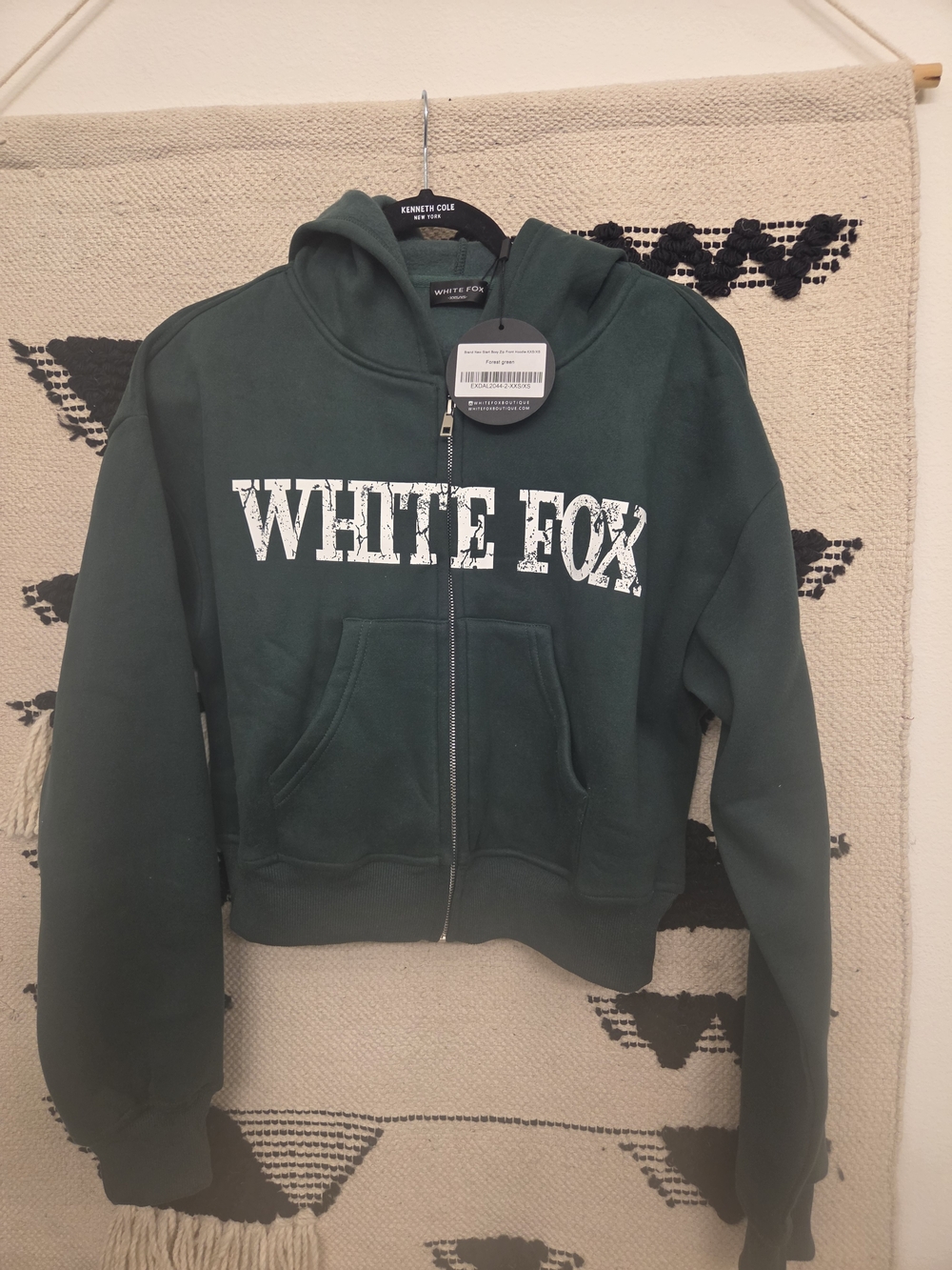 Women's Forest Green Zip-Up Hoodie